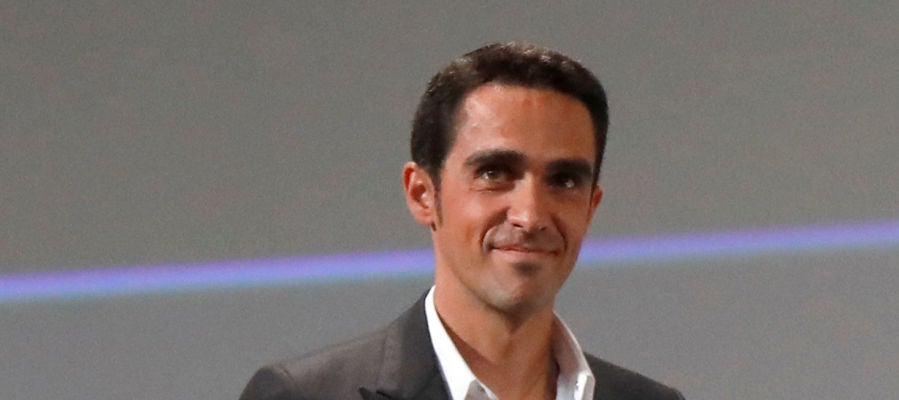Alberto Contador, durante un acto Alberto Contador, durante un acto