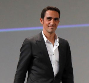 Alberto Contador, durante un acto Alberto Contador, durante un acto