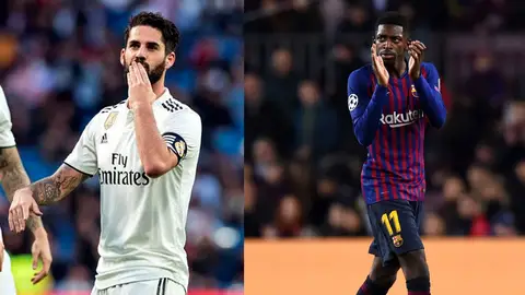 Isco Alarcón y Ousman Dembélé Isco Alarcón y Ousman Dembélé
