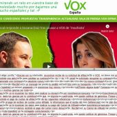 Hackeo a la web de Vox
