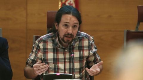  El secretario general de Podemos, Pablo Iglesias