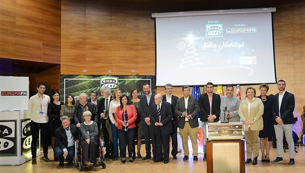 Galardonados en los VII Premios Ilicitanos en la Onda de Onda Cero Elche