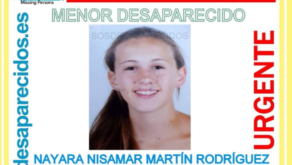 Imagen de la menor desaparecida en Las Palmas de Gran Canaria