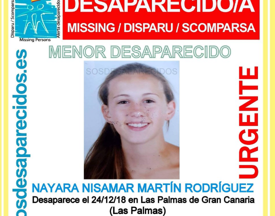 Buscan a una joven de 17 años desaparecida en Las Palmas de Gran Canaria Buscan a una joven de 17 años desaparecida en Las Palmas de Gran Canaria