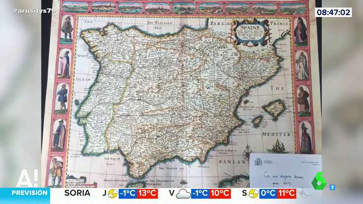 Ábalos felicita la Navidad al alcalde de Santa Cruz de Tenerife con un mapa de España sin las Islas Canarias Ábalos felicita la Navidad al alcalde de Santa Cruz de Tenerife con un mapa de España sin las Islas Canarias