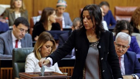 La diputada almeriense de Ciudadanos Marta Bosquet, que ha sido elegida presidenta de la C&aacute;mara auton&oacute;mica