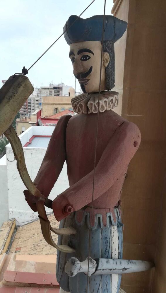El autómata Calendura del reloj del Ayuntamiento de Elche