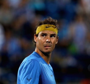 Rafa Nadal, con cara de circunstancias Rafa Nadal, con cara de circunstancias