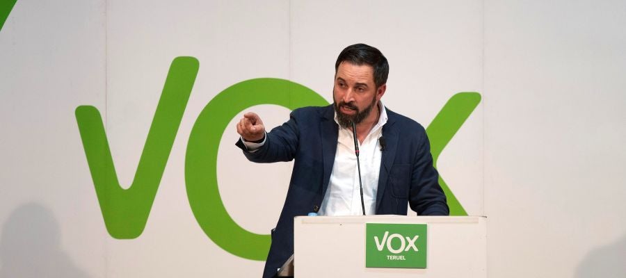 El presidente de Vox, Santiago Abascal El presidente de Vox, Santiago Abascal