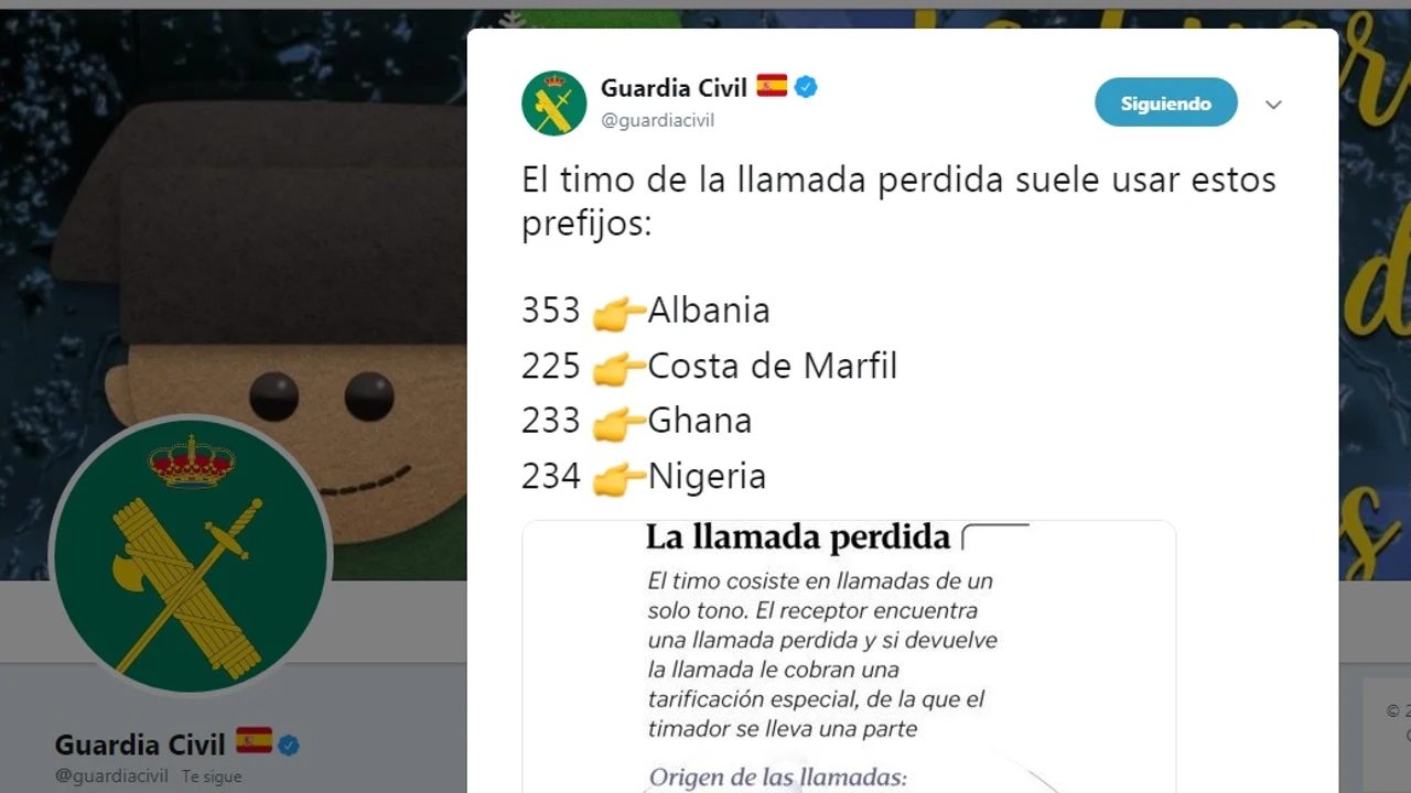 El timo de la llamada perdida
