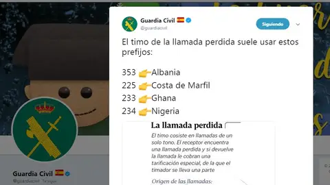 El timo de la llamada perdida El timo de la llamada perdida