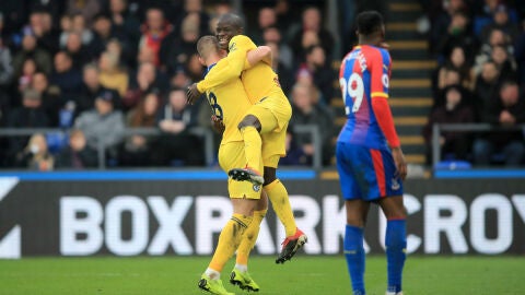 El Chelsea celebra un gol