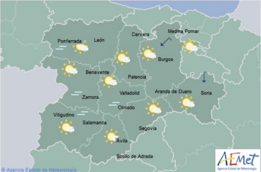 El Tiempo para las próximas horas El Tiempo para las próximas horas