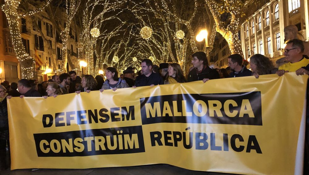 Manifestación soberanista con motivo de la Diada de Mallorca