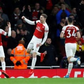 Ramsey celebra su gol contra el West Ham