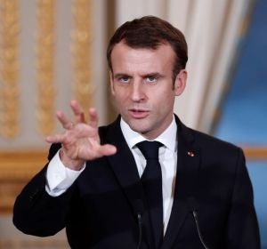 Macron en una imagen de archivo Macron en una imagen de archivo