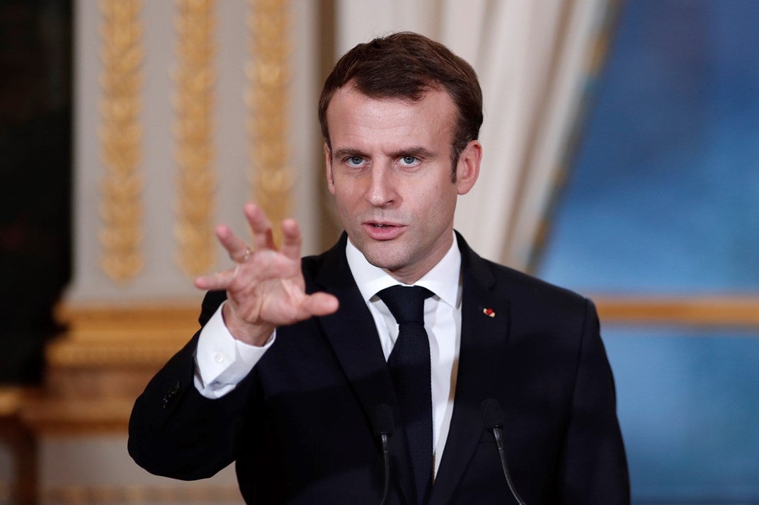 Macron alerta de la "amenaza de los nacionalismos" contra la Unión Europea Macron alerta de la "amenaza de los nacionalismos" contra la Unión Europea