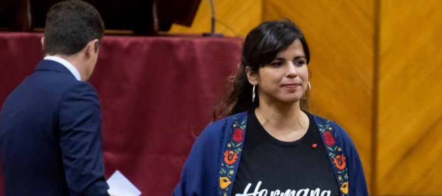 La líder de Adelante Andalucía, Teresa Rodríguez La líder de Adelante Andalucía, Teresa Rodríguez