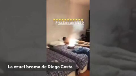 La cruel broma de Diego Costa: despierta en A&ntilde;o Nuevo a su hermano con una olla de petardos