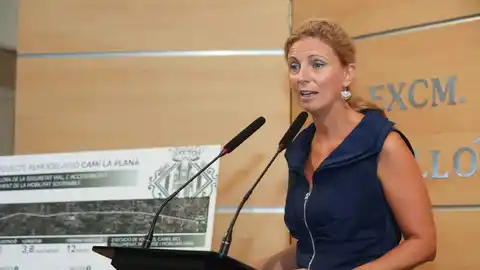 La alcaldesa, Amparo Marco, anunciando el proyecto. MUNICIPAL