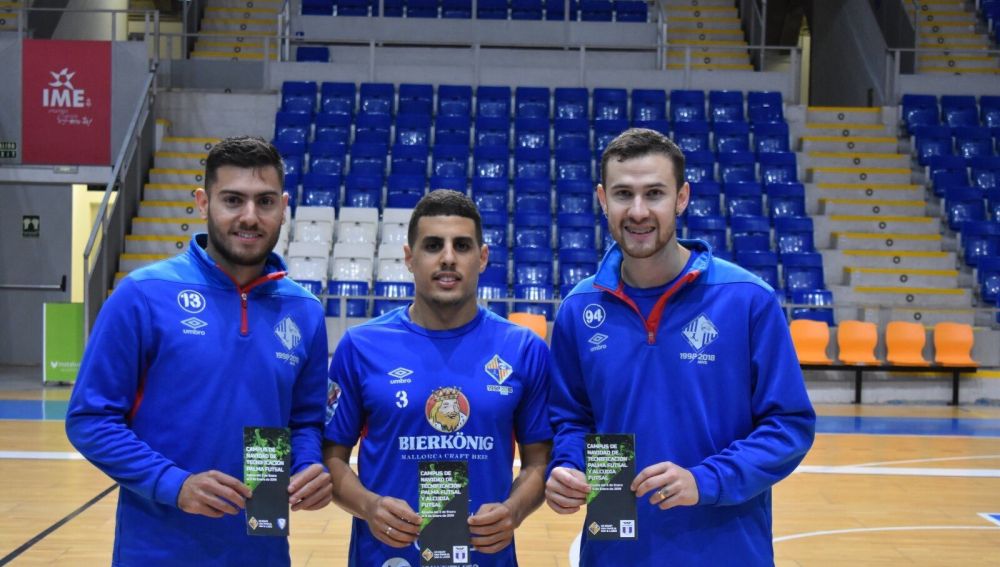 Tres jugadores del Palma Futsal