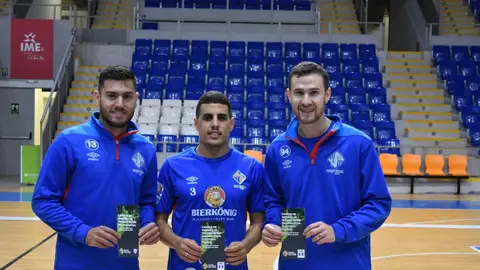 Tres jugadores del Palma Futsal Presentan el campus de tecnificación