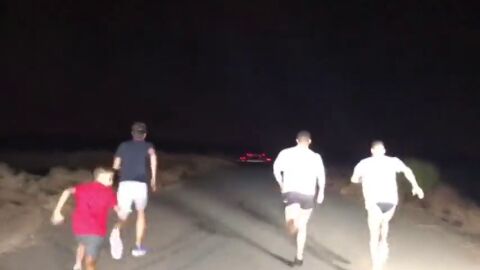 La carrera nocturna de Cristiano Ronaldo en el desierto de Dub&aacute;i