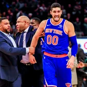 Enes Kanter, en un partido de los New York Knicks Enes Kanter, en un partido de los New York Knicks