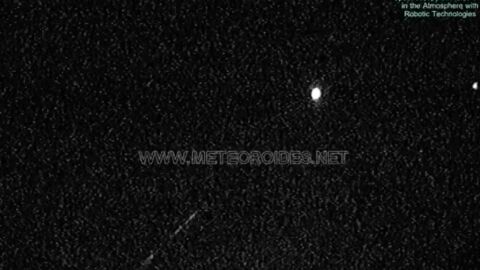 Bola de fuego producida por la roca de un asteroide en Ciudad Real