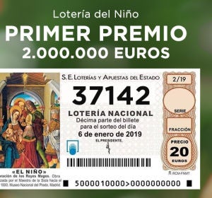 Primer premio Lotería del Niño Primer premio Lotería del Niño