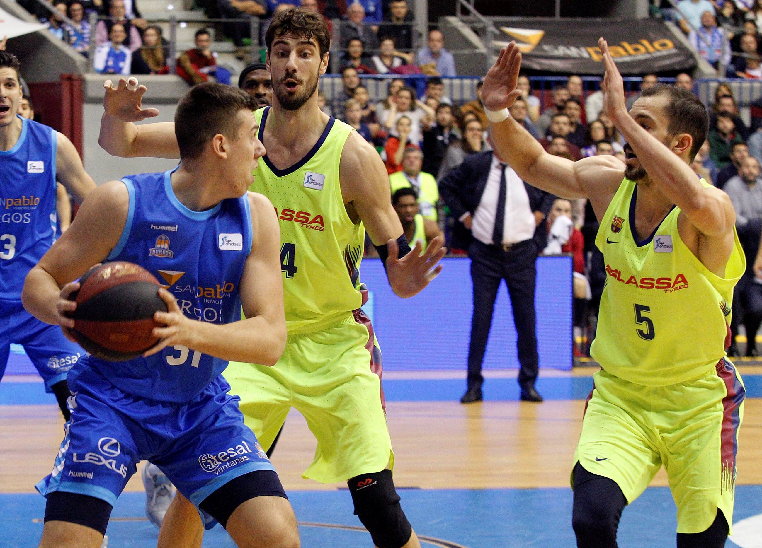 Tomic guía al Barcelona a su sexta victoria seguida ante un buen San Pablo Burgos Tomic guía al Barcelona a su sexta victoria seguida ante un buen San Pablo Burgos