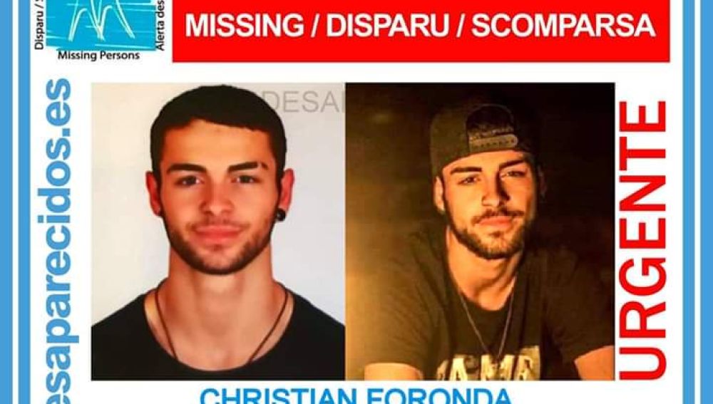 Christian Foronda, el joven desaparecido en Jaén