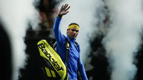 Rafa Nadal, antes del partido Rafa Nadal, antes del partido