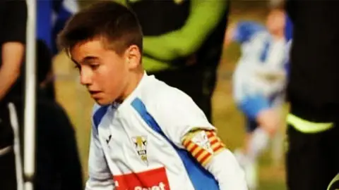 Àlex Parera, jugador del Infantil B del Granollers Àlex Parera, jugador del Infantil B del Granollers