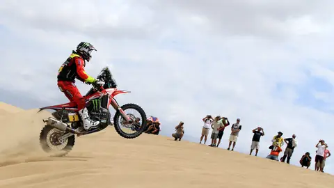 Joan Barreda, en acción en la etapa 1 del Dakar 2019 Joan Barreda, en acción en la etapa 1 del Dakar 2019