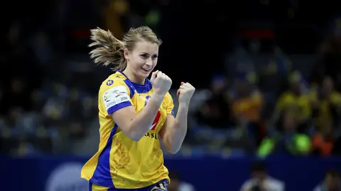 Isabelle Gullden, durante un partido Isabelle Gullden, durante un partido