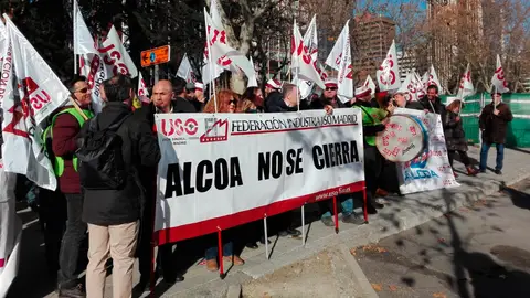 Manifestación de los trabajadores de Alcoa Manifestación de los trabajadores de Alcoa