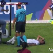 Un carrito de asistencia médica atropella a un jugador lesionado