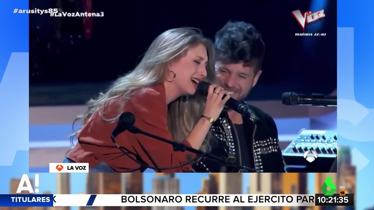 Pozuelo apoyará a Palomy en los directos de la Voz Pozuelo apoyará a Palomy en los directos de la Voz