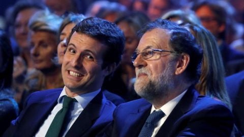 Pablo Casado y Mariano Rajoy