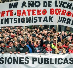 Pensionistas se manifiestan en Bilbao Pensionistas se manifiestan en Bilbao