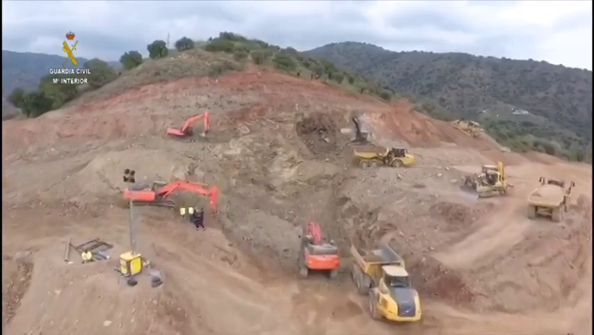 Impactantes imágenes aéreas de la zona donde se trabaja para rescatar a Julen Impactantes imágenes aéreas de la zona donde se trabaja para rescatar a Julen
