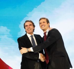 José María Aznar y Pablo Casado José María Aznar y Pablo Casado