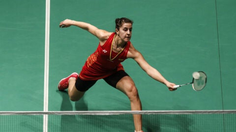 Carolina Mar&iacute;n, en un partido