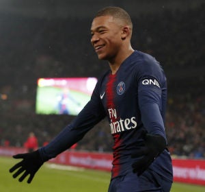 Mbappé, con el PSG Mbappé, con el PSG