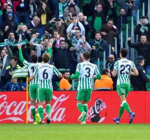 Cristian Tello celebra su gol ante el Girona Cristian Tello celebra su gol ante el Girona