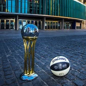 El trofeo de la Copa del Rey de baloncesto, en el Wizink Center El trofeo de la Copa del Rey de baloncesto, en el Wizink Center