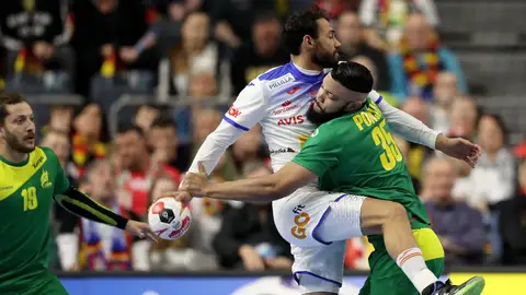 Daniel Sarmiento, en acción ante Brasil Daniel Sarmiento, en acción ante Brasil