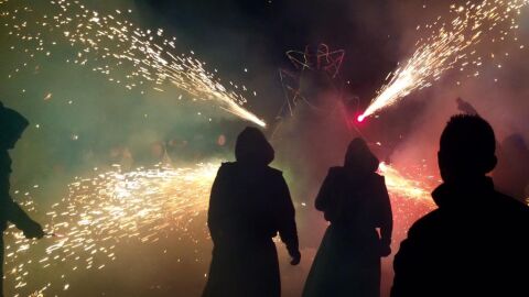 Correfoc en las calles de Palma