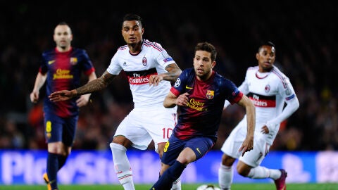 Boateng, durante un partido contra el Barcelona en 2013